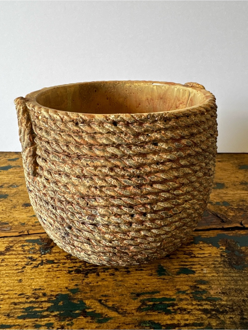 Concrete Natural Rope Look Planter Pot - Picture 8 of 8